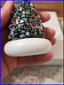 VinTage CAPE COD GLASS WORKS Millefiori CHRISTMAS TREE 3.5 Paperweight Murano