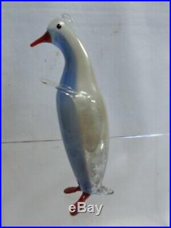 Vintage 1920's Bimini German Blown Art Glass PENGUIN Christmas Ornament #4