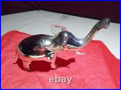 Vintage 1920's Bimini Lauscha German Art Glass ELEPHANT Christmas Ornament