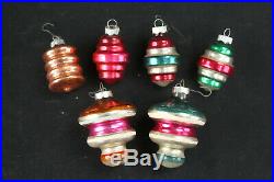 Vintage 1950s Christmas Ornament Lot Shiny Brite, Premier Glass Works + UFO's ++