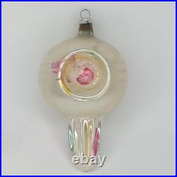 Vintage 1950s Inge Glass Triple Indent Teardrop Christmas Ornament West Germany