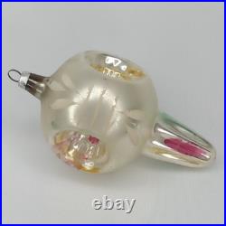 Vintage 1950s Inge Glass Triple Indent Teardrop Christmas Ornament West Germany