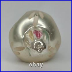 Vintage 1950s Inge Glass Triple Indent Teardrop Christmas Ornament West Germany