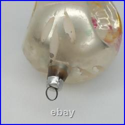 Vintage 1950s Inge Glass Triple Indent Teardrop Christmas Ornament West Germany