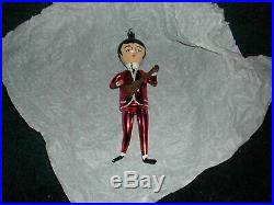 Vintage 1960s John from the Beatles Italian Glass Christmas Ornament
