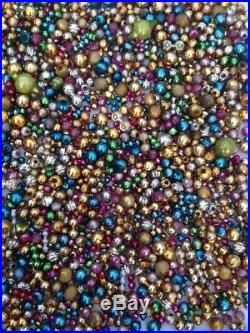 Vintage 3800+ HUGE Lot Loose Mercury Glass Christmas Beads Garland Icicles #1