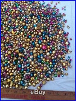 Vintage 3800+ HUGE Lot Loose Mercury Glass Christmas Beads Garland Icicles #2