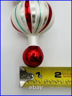 Vintage 4 Tier Ball Drop Unbranded Blown Glass Christmas Ornament