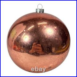 Vintage 5 Shiny Brite Pink Glass Store Display Christmas Ornament Ball US of A