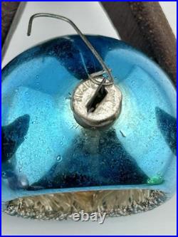 Vintage 50s Diorama Glass Indent Christmas Scenes Ornaments Set of 5