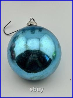 Vintage 50s Diorama Glass Indent Christmas Scenes Ornaments Set of 5