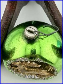 Vintage 50s Diorama Glass Indent Christmas Scenes Ornaments Set of 5 Vintage 50s Diorama Glass Indent Christmas Scenes Ornaments Set of 5