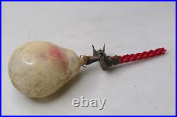 Vintage Antique Glass Mica PEAR Clip On Candleholder Christmas Ornament Germany Vintage Antique Glass Mica PEAR Clip On Candleholder Christmas Ornament Germany
