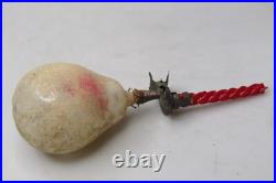 Vintage Antique Glass Mica PEAR Clip On Candleholder Christmas Ornament Germany Vintage Antique Glass Mica PEAR Clip On Candleholder Christmas Ornament Germany