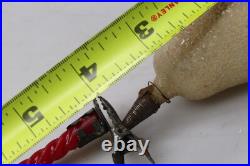 Vintage Antique Glass Mica PEAR Clip On Candleholder Christmas Ornament Germany Vintage Antique Glass Mica PEAR Clip On Candleholder Christmas Ornament Germany
