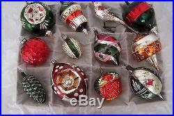 Vintage/Antique Mix Lot of Beautiful Glass Christmas Ornaments