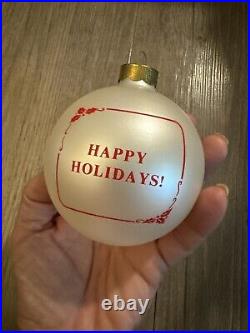 Vintage Apple Computer Rare promo 1987 Blown Glass Christmas Ornament ball