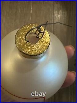 Vintage Apple Computer Rare promo 1987 Blown Glass Christmas Ornament ball