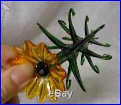 Vintage Art Glass Decoration Christmas Tree with Hanging Ornaments