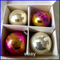 Vintage Asstd Glass ornaments 6 boxes of 4 Vintage Asstd Glass ornaments 6 boxes of 4