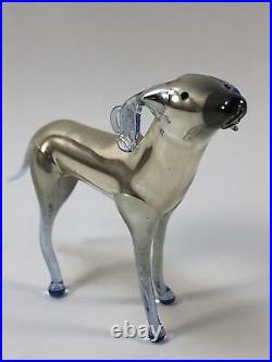 Vintage Bimini Art Glass Dog Blown Glass Christmas Ornament Germany