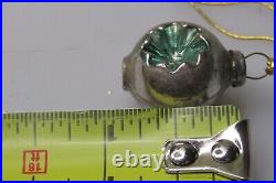 Vintage Blown Glass Double Indent STAR Bead Christmas Ornament 55 Garland Japan