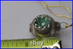 Vintage Blown Glass Double Indent STAR Bead Christmas Ornament 55 Garland Japan