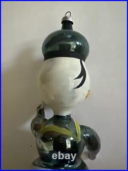 Vintage Christmas Blown Glass De DI Carlini Duck Ornament Made In Italy