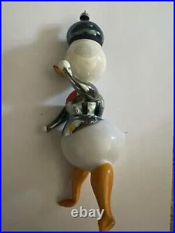 Vintage Christmas Blown Glass De DI Carlini Duck Ornament Made In Italy