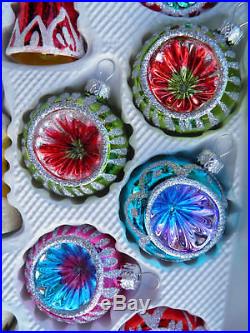Vintage Christmas Decoration handcrafted ornaments concave baubles