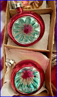 Vintage Christmas Fantasia 12 Assorted Indent Glass Ornaments Vintage Christmas Fantasia 12 Assorted Indent Glass Ornaments