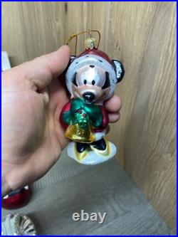 Vintage Christmas Glass Ornament Lot 70+ Pcs Snowmen Santas Balls Mickey Mouse++