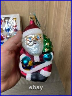 Vintage Christmas Glass Ornament Lot 70+ Pcs Snowmen Santas Balls Mickey Mouse++