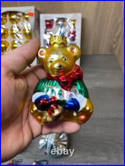 Vintage Christmas Glass Ornament Lot 70+ Pcs Snowmen Santas Balls Mickey Mouse++