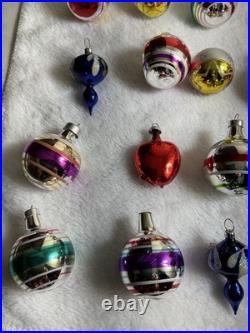 Vintage Christmas Ornament Lot of 32 for Feather Tree Decorations Mixed Lot