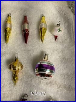 Vintage Christmas Ornament Lot of 32 for Feather Tree Decorations Mixed Lot
