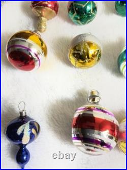 Vintage Christmas Ornament Lot of 32 for Feather Tree Decorations Mixed Lot