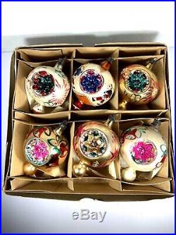 Vintage Christmas Ornaments / indents / Santa/ star/bell Santa Land Poland