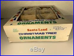 Vintage Christmas Ornaments / indents / Santa/ star/bell Santa Land Poland