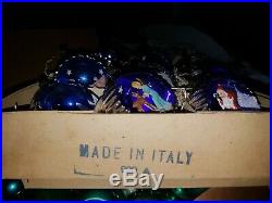 Vintage Christmas Tree Diorama Ornaments Italian 9/10 IOB