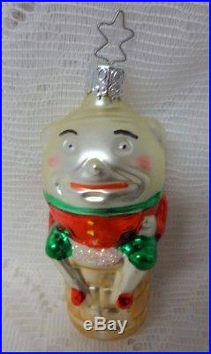 Vintage Christmas Tree Glass Humpty Dumpty Germany Excellent Ornament
