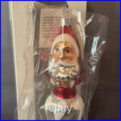 Vintage Christopher Radko Christmas Ornament Glass Santa Icicle Nickcicle Jumbo Vintage Christopher Radko Christmas Ornament Glass Santa Icicle Nickcicle Jumbo