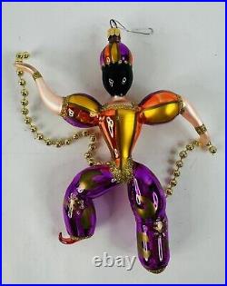 Vintage Christopher Radko Gypsy Genie Hand Blown Glass Christmas Ornament