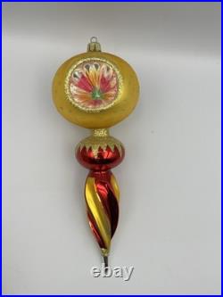 Vintage Christopher Radko Royal Scepter Blown Glass Christmas Ornament 9.5