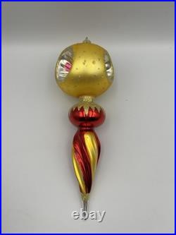 Vintage Christopher Radko Royal Scepter Blown Glass Christmas Ornament 9.5