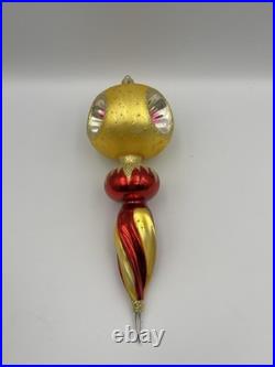 Vintage Christopher Radko Royal Scepter Blown Glass Christmas Ornament 9.5