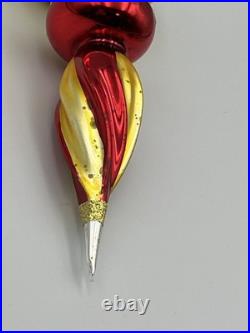 Vintage Christopher Radko Royal Scepter Blown Glass Christmas Ornament 9.5
