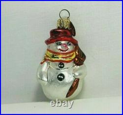 Vintage Christopher Radko Snowman Ornament Christmas