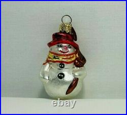 Vintage Christopher Radko Snowman Ornament Christmas