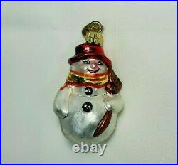 Vintage Christopher Radko Snowman Ornament Christmas